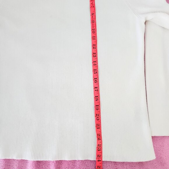 Lauren Ralph Lauren White Ribbed Turtleneck Size XL - Picture 11 of 15